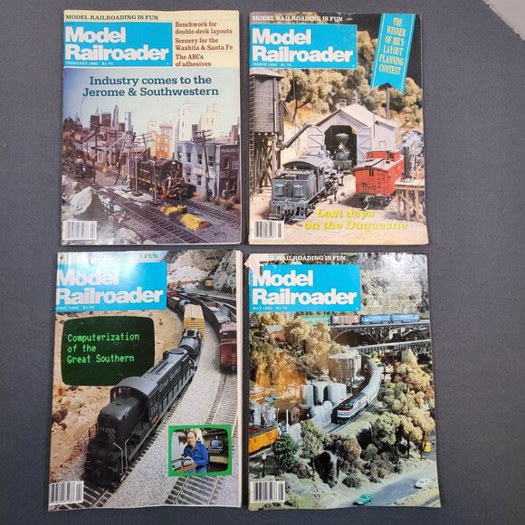 MODEL RAILROADER Magazine Lot 1983 Feb-Dec Monthly Set Vintage Trains Collectors - Picture 5 of 16